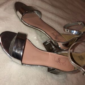 Sliver with clear hill jelly pop high heel